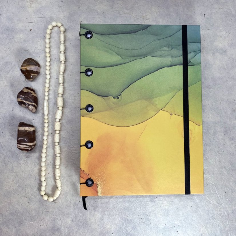 Tečkovaný zápisník Ink drops A5 No.8 papír 160g