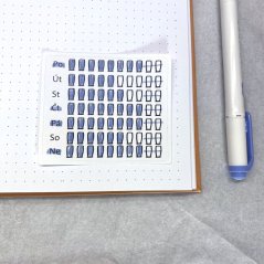 Plánovací samolepky "Pitný režim - skleničky"