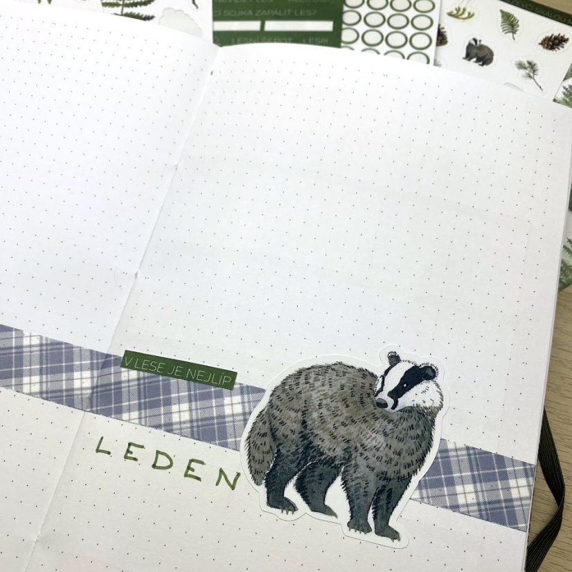 Jezevec - kusová samolepka