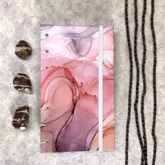 Tečkovaný zápisník Soumrak růžový - cestovatelský