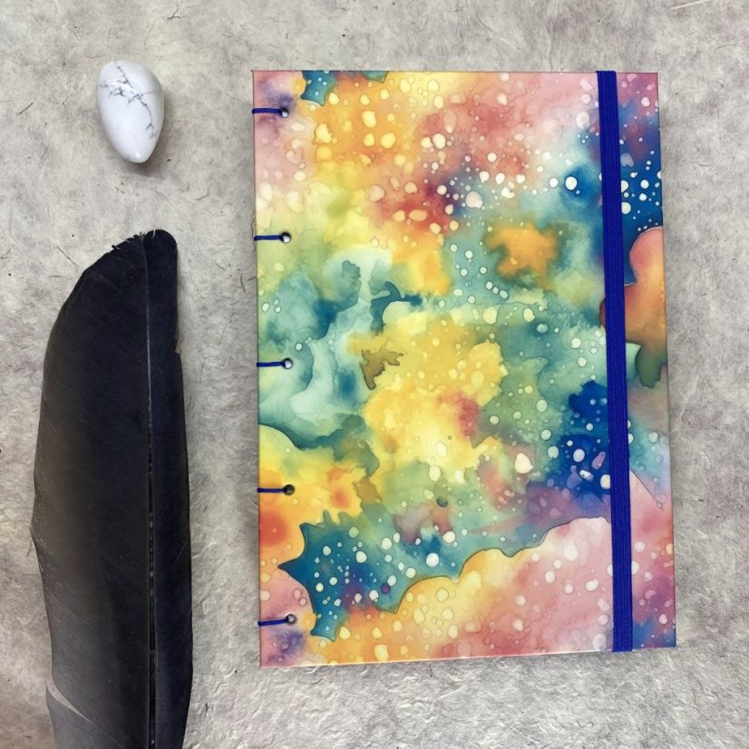 Tečkovaný zápisník Ink drops A5 No.17