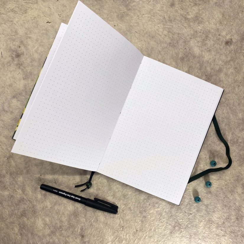 Tečkovaný zápisník Akvarelové listy