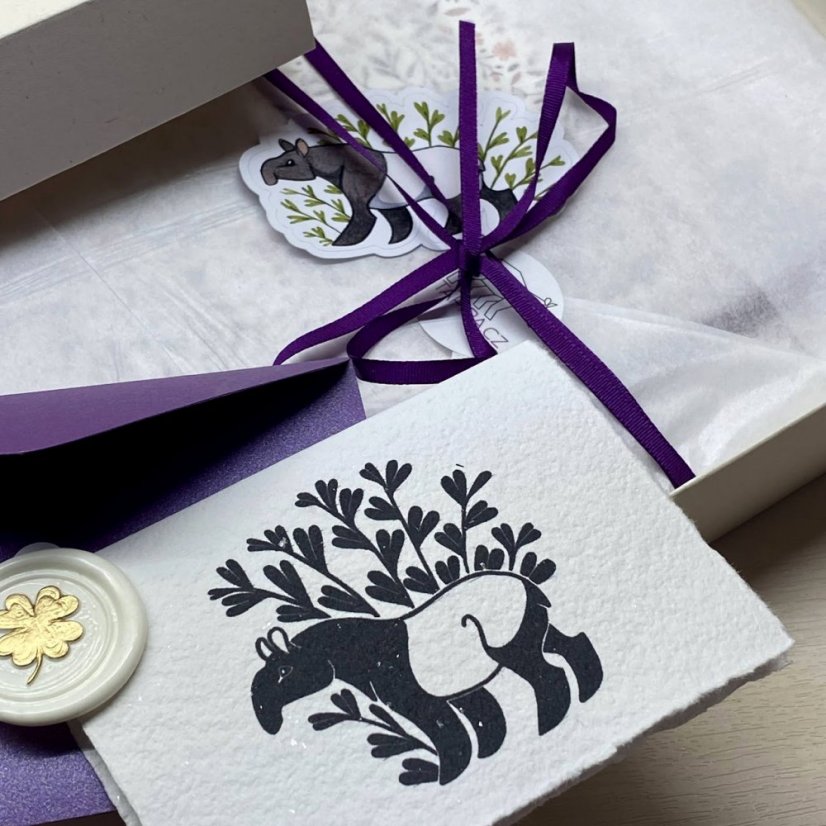 Hotový dárek: zápisník A5 v krabičce s přáním