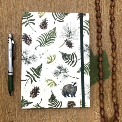 Tečkovaný zápisník Pod jezevčí skálou koptská vazba