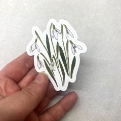 Sněženky - kusová samolepka